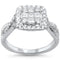 0.91ct 14kt White Gold Diamond Engagement Ring - 02SN27